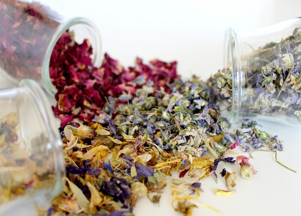 Mélange de fleurs séchérs
